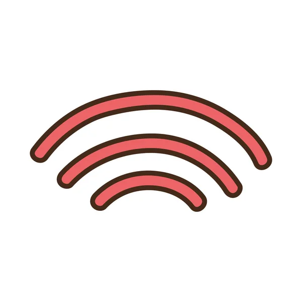 Wifi Digital Symbol Till Digital Information Vektorillustration — Stock vektor