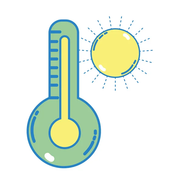 Thermometer Messinstrument Die Temperaturvektorabbildung Kennen — Stockvektor