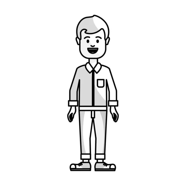 figure people, man with casual cloth avatar icon, vector illustration design