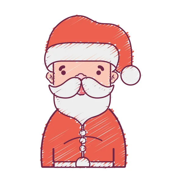 Santa Claus Att Fira Merry Christmas Vektorillustration — Stock vektor