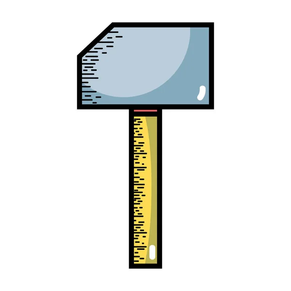 Hammet Ausrüstung Industriellem Service Reparatur Vektor Illustration — Stockvektor