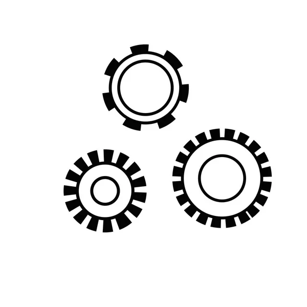 Figura Industria Engranajes Proceso Ingeniería Ilustración Vectores — Vector de stock