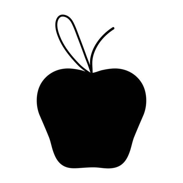 Contorno Deliciosa Fruta Manzana Con Proteína Nutrición Vector Ilustración — Vector de stock