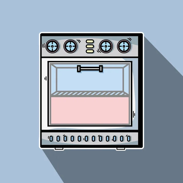 Технология Машины Использования Кухонной Векторной Иллюстрации — стоковый вектор