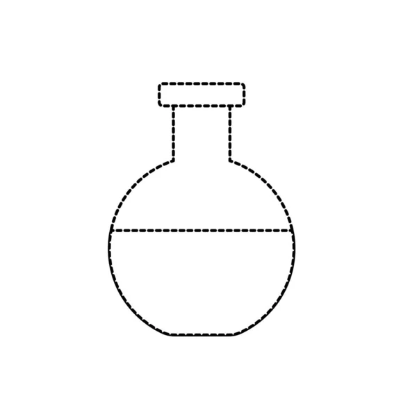 Erlenmeyer 烧瓶到实验室化学设计矢量插图 — 图库矢量图片