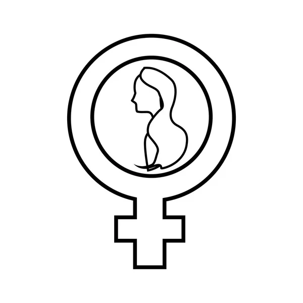 Symbol Woman Day Celebration Vector Illustration Design — Stock Vector