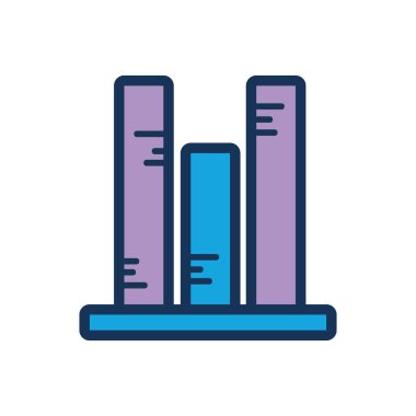 istatistik çubuk diyagram iş bilgi vektör çizim için