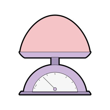 Bebek ağırlığı makine denge araç vektör çizim