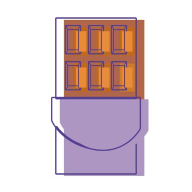 kalori malzemeler vektör çizim ile lezzetli çikolata tatlı