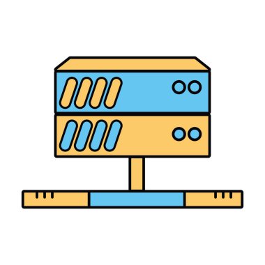 sunucu bağlantısı vektör çizim için veritabanı teknolojisi