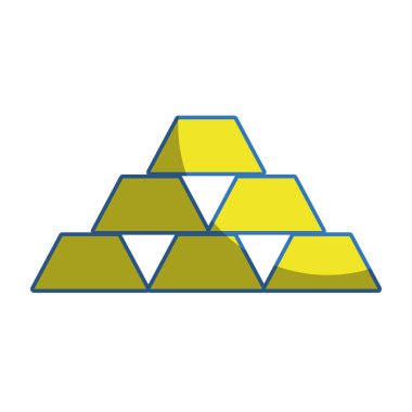 Banka vektör çizim kaydetmek için Finansal altın öğesi