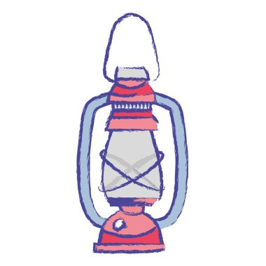 eski lamba el retro tarzı vektör çizim