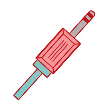 Ses elektrik kablosu araç vektör çizim