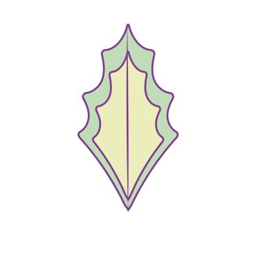 tropikal yaprak ve egzotik biyoloji tasarlamak vektör