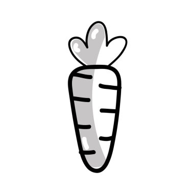 siluet sağlık havuç sebze simge, vektör çizim tasarım