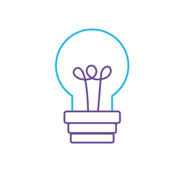 satır ampul güç elektrik enerji vektör çizim