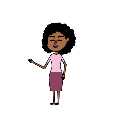 kadın saç tasarım ve şık giysileriyle vektör çizim ile