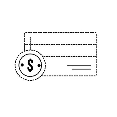 noktalı şekli kredi kartı para para para vektör çizim ile elektronik