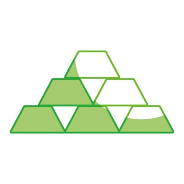 Banka vektör çizim kaydetmek için Finansal altın öğe siluet