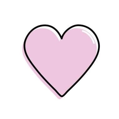 aşk ve romantizm vektör çizim güzellik kalp sembolü