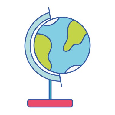 küresel dünya gezegen Resepsiyon tasarlamak vektör