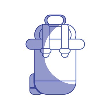 siluet sırt çantası tatil vektör çizim keşfi için gitmek