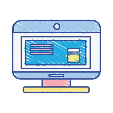 bilgisayar teknolojisi ile belge veri bilgi vektör çizim