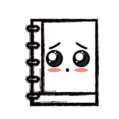 satır kawaii şirin ihale defter araç vektör çizim