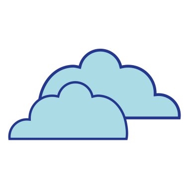 güzel bulutlar doğal hava tasarlamak vektör