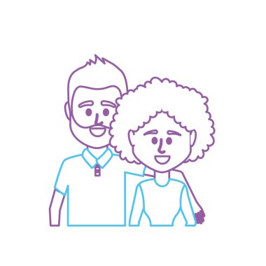 satır çift ile birlikte rahat kıyafetler illüstrasyon tasarım vektör