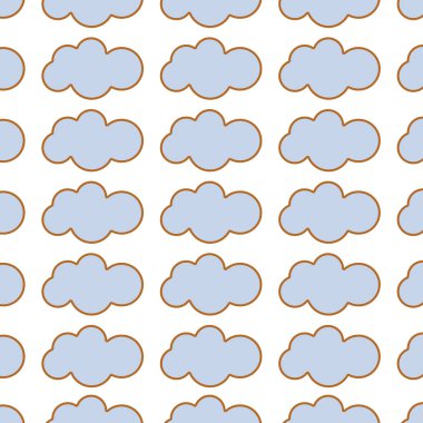 Güzellik bulutlar arka plan resmi, vektör çizim tasarım