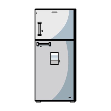 teknoloji buzdolabı Elektrik mutfak gereçler vektör çizim