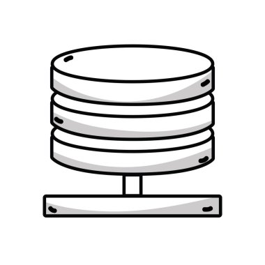 satır veritabanı teknolojisi conection sunucu bilgi vektör çizim için