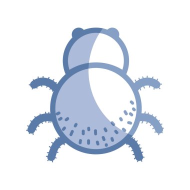 siluet Örümcek böcek hayvan ve tehlikeli sembol simge vektör çizim