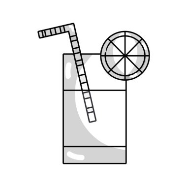 satır ferahlık vectorillustration içmek için şişe cam