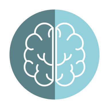 etiket yaratıcı beyin ve ruhsal sağlıklı, vektör çizim