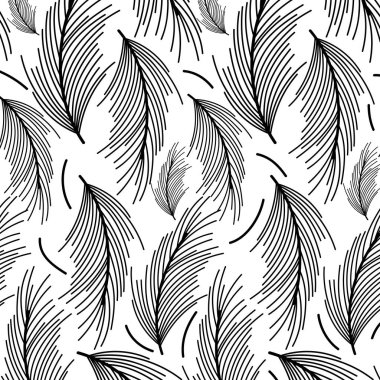 güzel siyah desen arka plan, vektör çizim bırakır