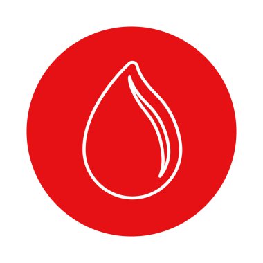 kırmızı simge damla kan bağış nakli, vektör çizim