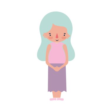 güzellik kadın saç modeli tasarım vektör çizim ile