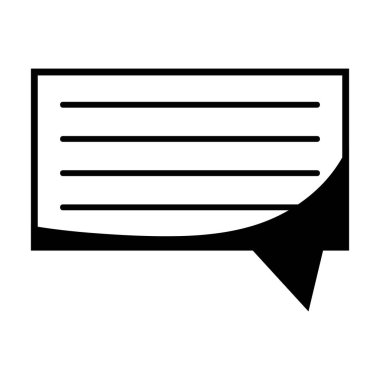 kontur sohbet kabarcık grafik metin iletisi vektör çizim