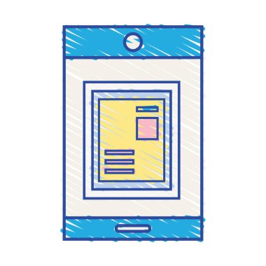 belge bilgi veri ile Smartphone teknoloji vektör çizim