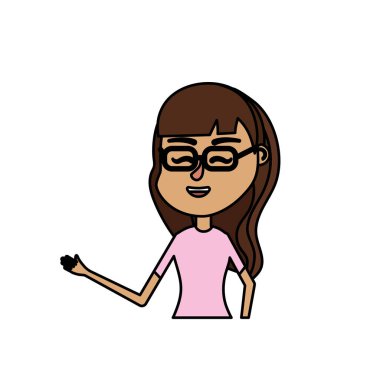 kadın saç tasarım ve zarif bluz vektör çizim ile