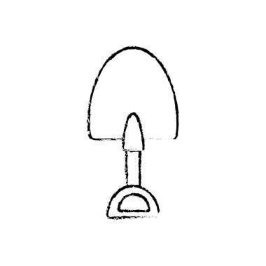 Şekil spade ekipman hizmet sektörü onarım vektör çizim