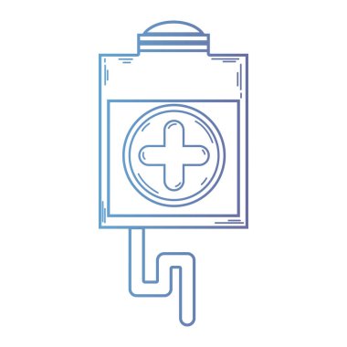 satır kan bağış şırınga tranfusion araçları vektör çizim ile