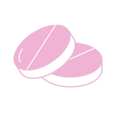 siluet hap ilaç ilaç tedavisi vektör çizim için