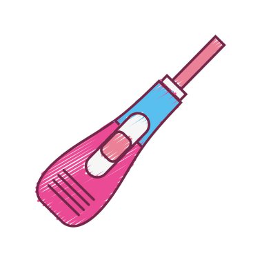 tıbbi gebelik testi ve sonuç kontrol illüstrasyon vektör