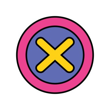 hatalı sembol simge mobil işareti illüstrasyon vektör