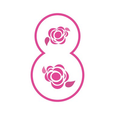 sembolü kadın gün kutlama, vektör çizim tasarım