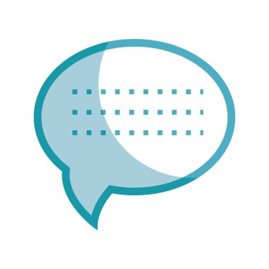 siluet sohbet kabarcık iletişim mesajı, vektör çizim