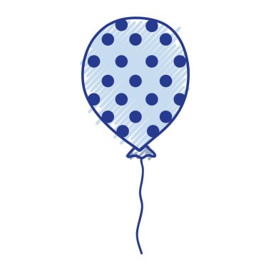 puan tasarımı ile sevimli balon süsleme vektör çizim için